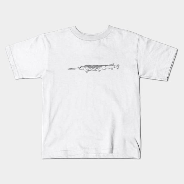 Arctic Gar Kids T-Shirt by Kirsty Topps